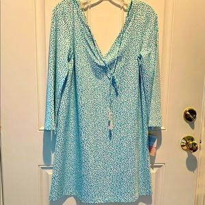 NWT Persifor Brie Speckled Turchese Dress, never worn, medium.